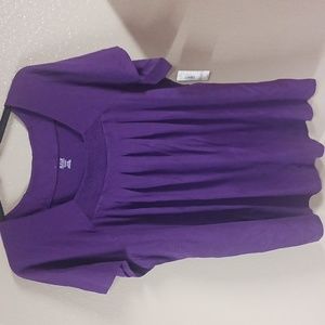 a.n.a purple 💜 short sleeve pullover top size 3x